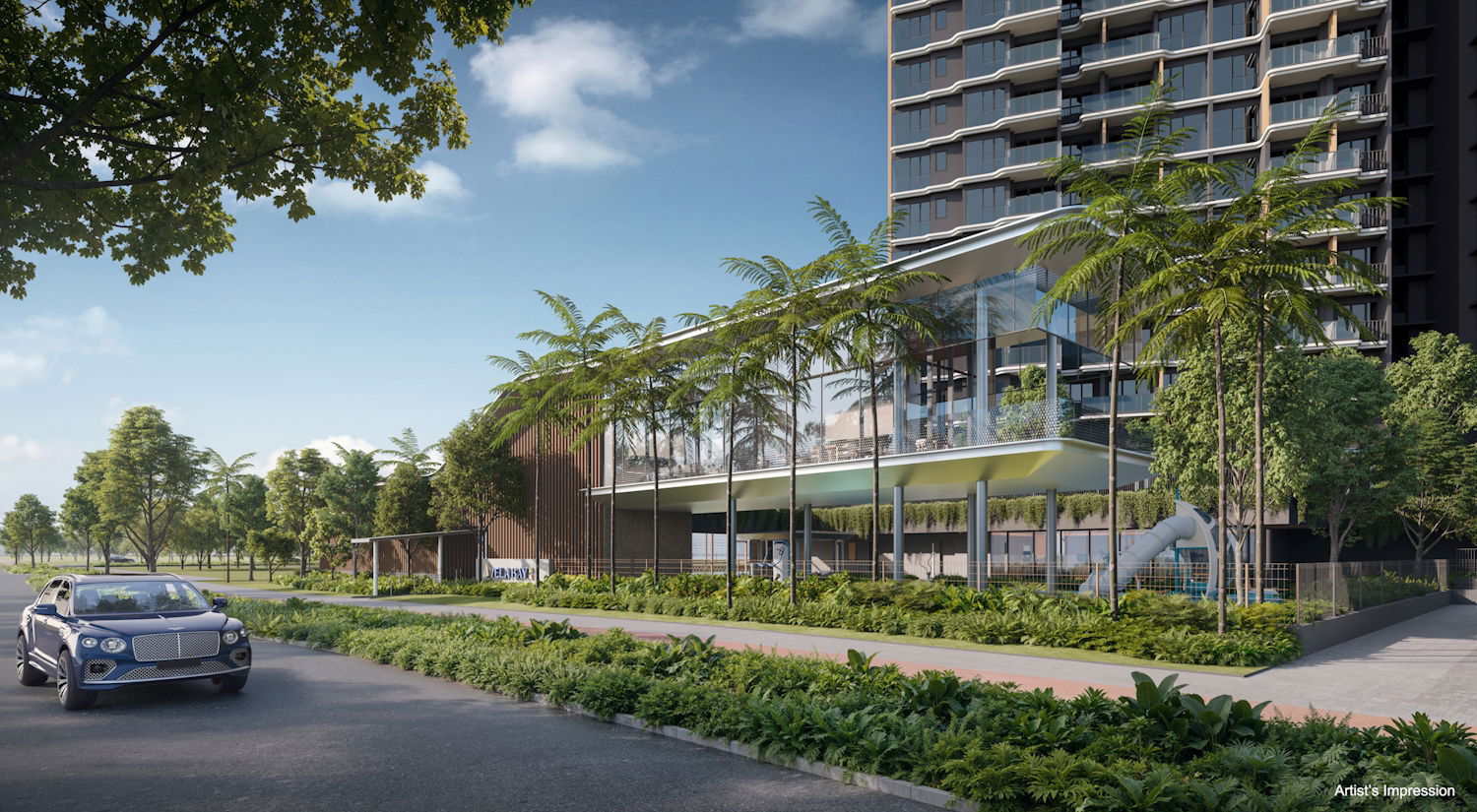 Vela Bay Clubhouse exterior, artist's impression
